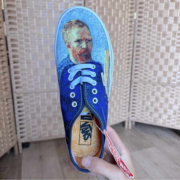 NWT Vans Limited Edition | Van Gogh Museum Self-Portrait Sneakers, Wmns US 9.5 - Picture 1 of 6